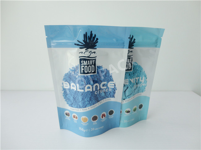 Hot Laminating Custom Stand Up Zipper Pouch Bags For 3 In 1 14days Teatox