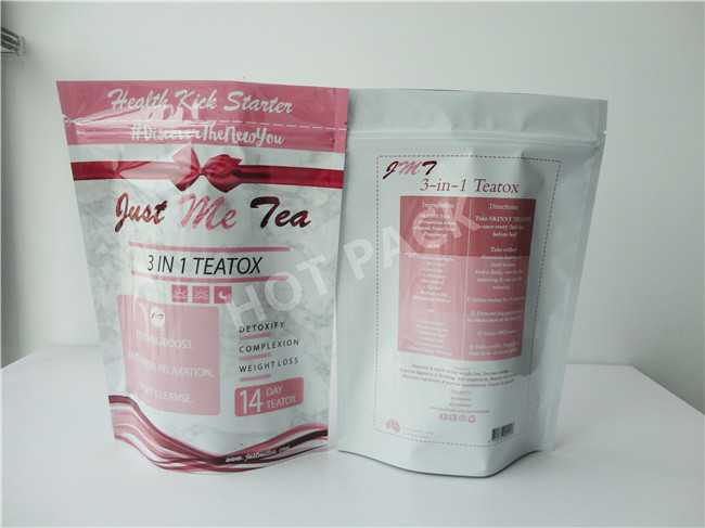 Self Adhesive Plastic Stand Up Pouch Packaging Bags Customized Laminated Printing