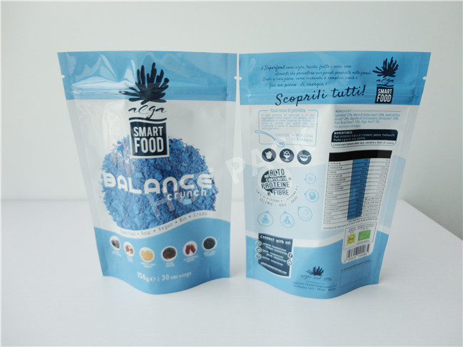Whey Protein Powder Laminatied Smart Food Balance Cruch Stand Up Pouch