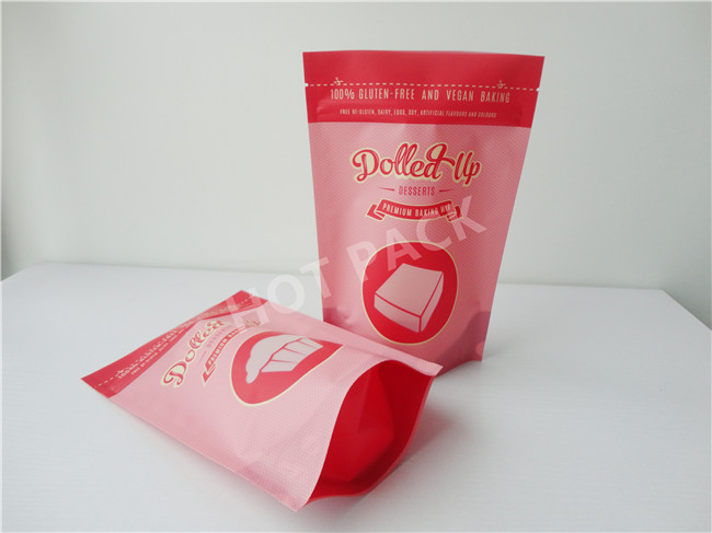 Dolled Up 100 % Gluten Free And Vegan Baking Food Grade Stand Up Pouch