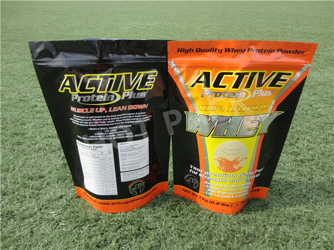 Personalized Plastic Stand Up Pouch Bags Perfect Heat Seal Strength