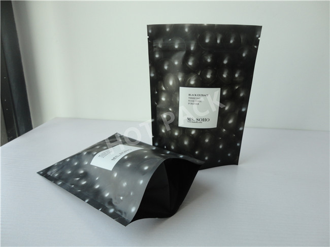 Organic Matcha Tea Stand Up Plastic Bags , Eco Friendly Stand Up Pouches
