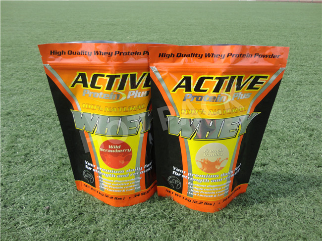 Laminated Small Resealable Plastic Stand Up Pouch Bags , Custom Plastic Bag Printing
