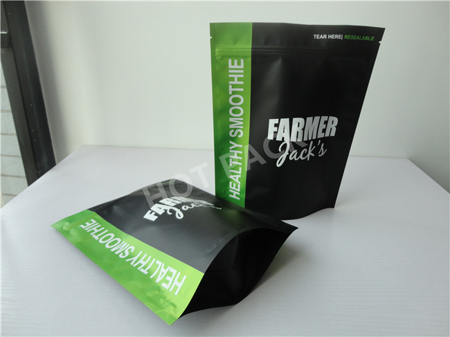 28 Days Teatox Custom Printed Stand Up Plastic Packaging Bags Waterproof High Transparency