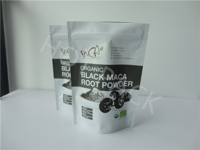 Resealable Plastic Stand Up Packaging Bags With Zipper Leak Proof Eco Friendly