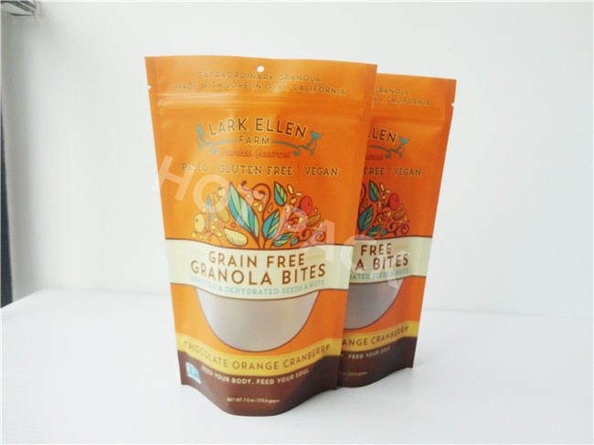 Nutify Honey / Sesame Mopp Printing Stand Up Bags With Yellow Color