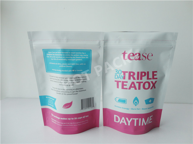 Aluminum Foil Printed Stand Up Pouches High Transparency Punctures Proof