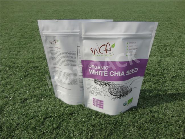 Food Grade Stand Up Plastic Pouch Packaging Customized 0 - 9 Colors Vapor Proof