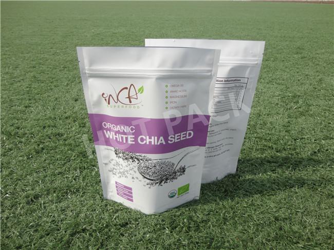 Food Grade Stand Up Plastic Pouch Packaging Customized 0 - 9 Colors Vapor Proof
