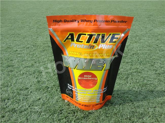 Laminated Small Resealable Plastic Stand Up Pouch Bags , Custom Plastic Bag Printing
