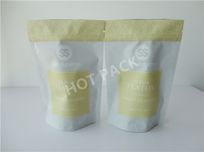 Clear Window Stand Up Zipper Pouch With Hang Hole MOPP / PET Materia