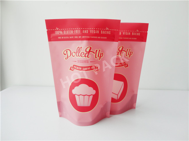 Hot Laminating Resealable Stand Up Zipper Pouch , Flexible Packaging Pouches