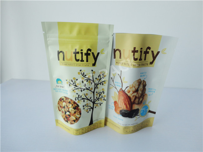 Resealable Foil Zipper Plastic Stand Up Food Pouch Bags Moisture Proof