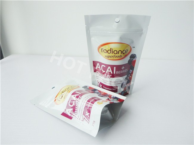 Nutify Chili / Lime Mopp Printing Stand Up Gas Barrier Bags With Zipper