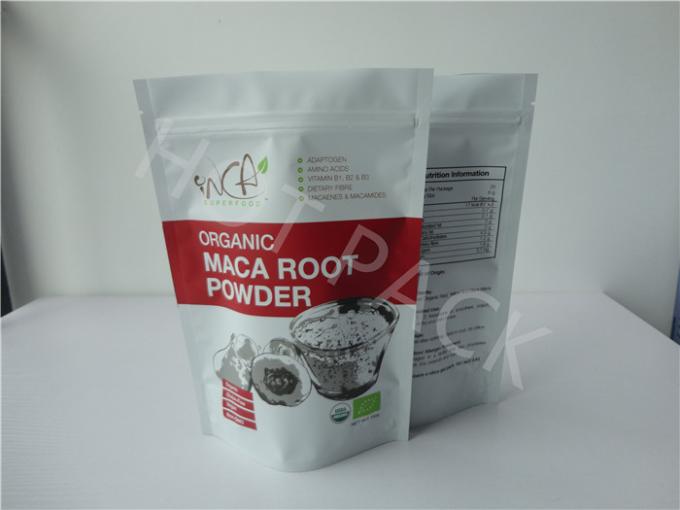 Resealable Plastic Stand Up Packaging Bags With Zipper Leak Proof Eco Friendly