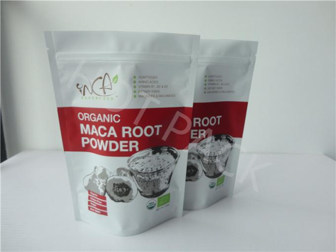 Resealable Plastic Stand Up Packaging Bags With Zipper Leak Proof Eco Friendly