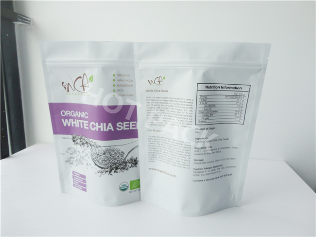 Organical Activated Raw / Wild Pili Nuts Printed Stand up Bag With Top Zip