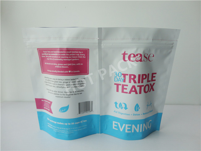 Stand Up Snack Packaging Pouch Bags With Zipper Foil Lined , Wax Paper Sandwich Bags