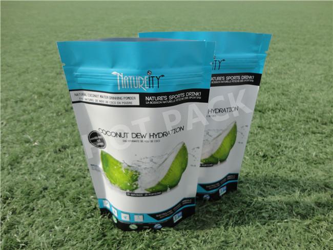 Laminated Resealable Gravure Printed Stand Up Packaging Bags Aluminum Foil Lined