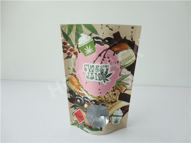 Aluminum Foil Lined Coated Packaging Bags Plastic Resealable Stand Up Style
