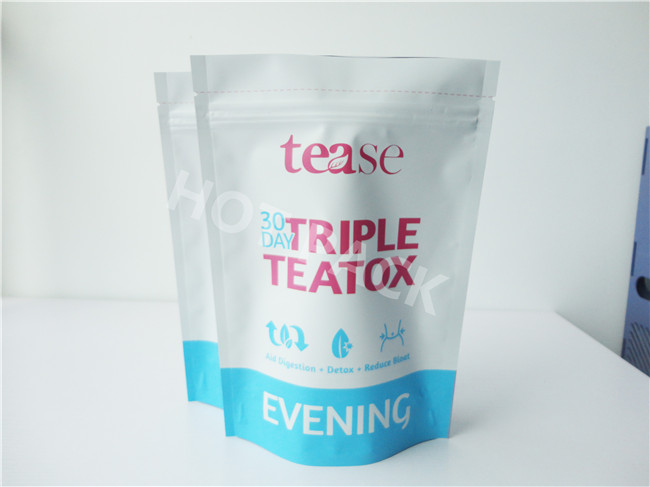 Resealable Foil 3oz Powder Packaging Bags With Top Zip Customized 0 - 9 Colors