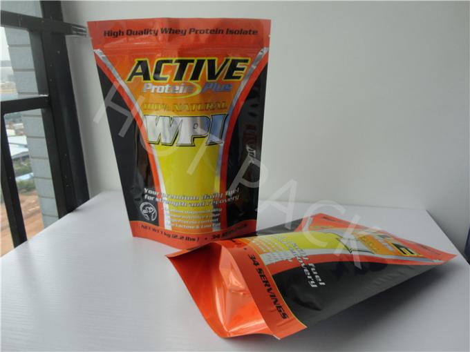 Different Flavor Whey Protein Powder Packaging Bags Plastic Custom Printed