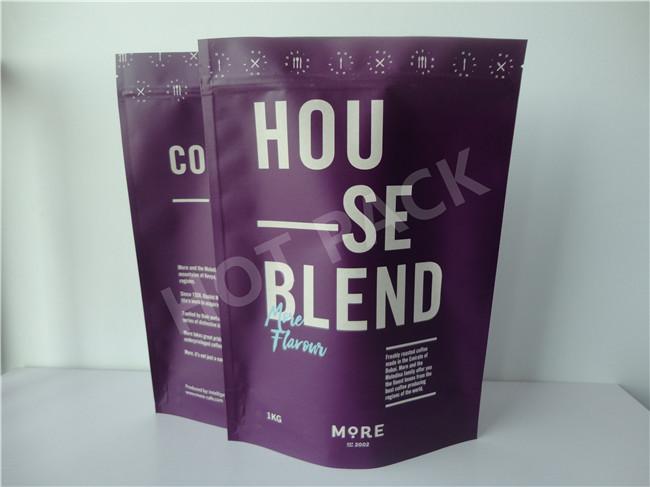 Food Packaging Plastic Kraft Stand Up Pouches Moisture Proof Anti - Corrosion