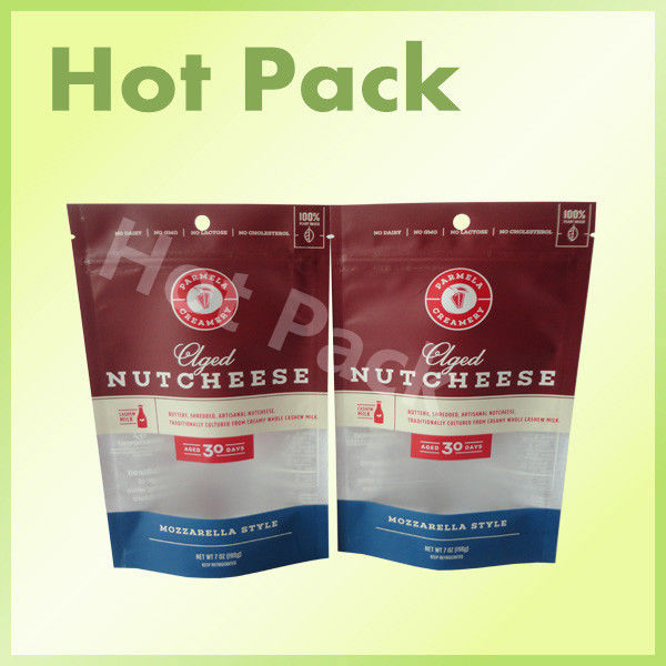 500g printed stand up brown kraft paper with zipper