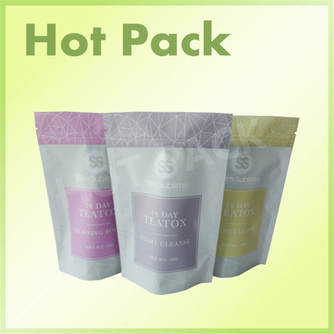 aluminum  14 Days Tea Tox food snacks bag