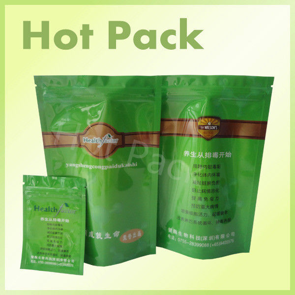 aluminum foil stand up pouch with zipper for food