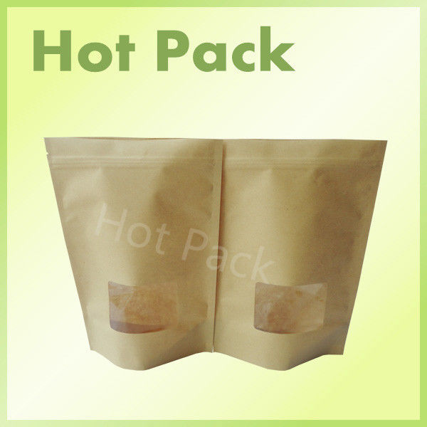 kraft paper bag with zipper for dried food