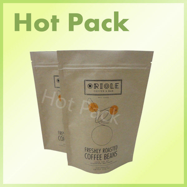 kraft paper packing bags for coffee bean