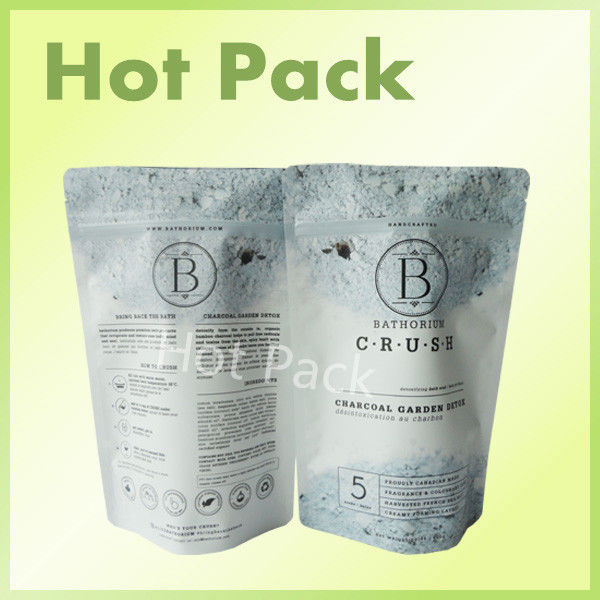 stand up bag with zipper for sea salt