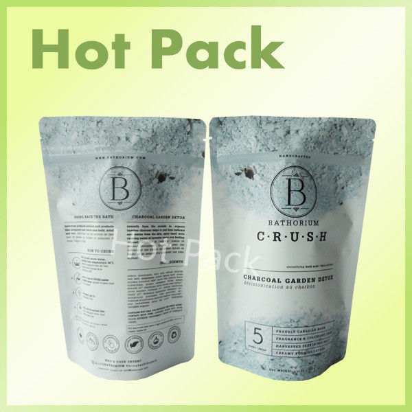 stand up zipper pouch for sea salt