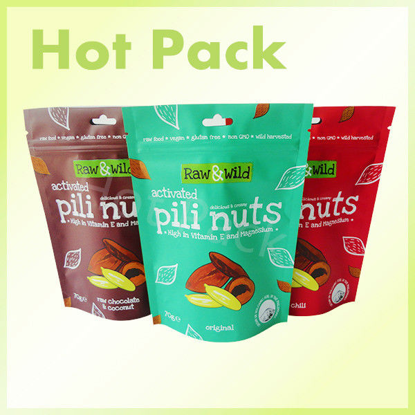 zipper foil stand up bag for Pili Nuts