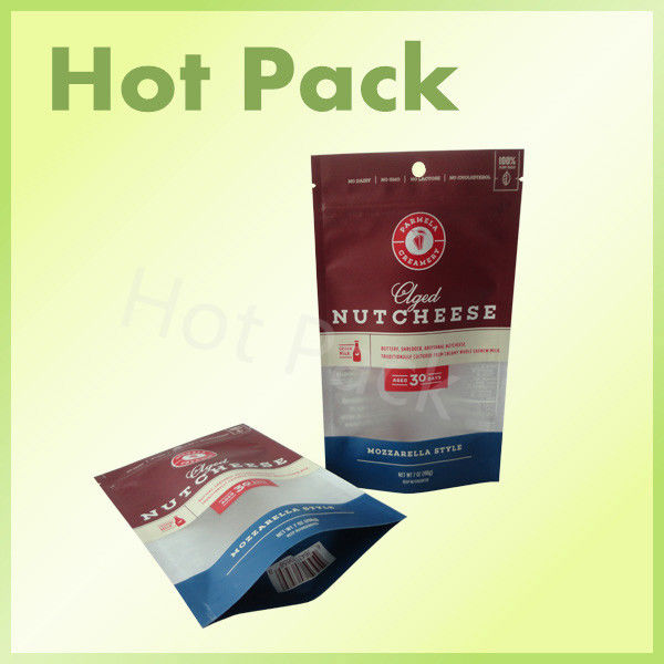 zipper stand up bag for Nut Cheese