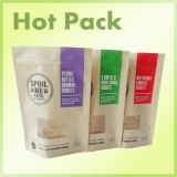 kraft paper standing zipper pouches