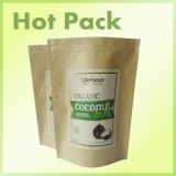 kraft paper bag for sea salt with irregular window