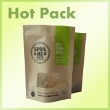 Factory sales ziplock stand up kraft paper bag