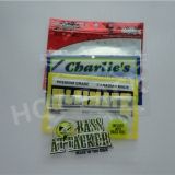 custom printed 3 side sealing foil plastic fishing hook packaging