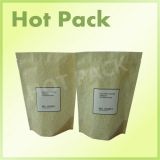 aluminum foil food grade resealable matte stand up pouch