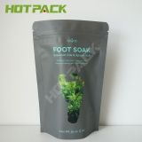 colorful mylar bag with clear window