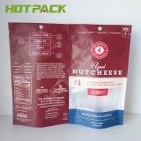 Plastic Stand Up Pouch With Window And Zipper