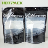 black bags for packaging custom logo