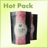 stand up tea packing with zip lock pouch